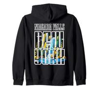 Cascate del Niagara New York Souvenir Bold Waterfall Graphic Group Felpa con Cappuccio