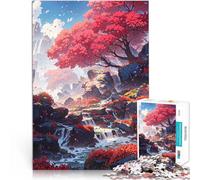 Cascate di Ruby Puzzle da 1000 pezzi per adolescenti Giocattoli che creano dipendenza e sfidano l'intelligenza del cervello Decorazione d'arte per la casa 38x26cm