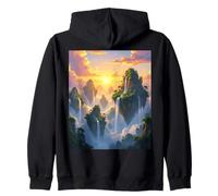 Cascate Fantasy Sunset Islands Felpa con Cappuccio
