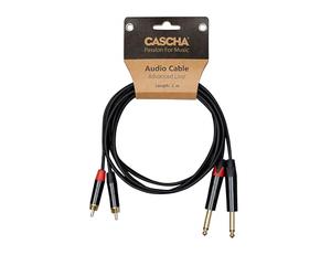 CASCHA Advanced Line Audio Cable RCA (2M) to Jack (2M), 1m