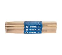 CASCHA Bacchette professionali 5A, American Hickory, 12 paia (24 bacchette)