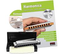 Cascha HH 1600 EN Armonica con Libro in Inglese e MP3-CD