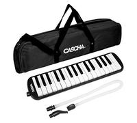 CASCHA HH 2062 Melodica professionale con custodia e boccaglio, melodica per principianti e giocatori avanzati, nero