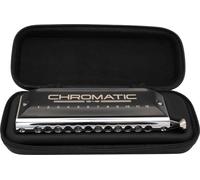 CASCHA Chromatic 12-48 - Armonica a 12 fori, con custodia morbida e panno per la pulizia