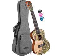 Cascha HH 2606 Art Series Leafy Ukulele da Concerto
