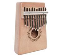 Cascha Kalimba, mogano, pianoforte a pollice, pianoforte a dito con 10 canne, accessori, borsa di stoffa, borsa per il trasporto, panno per la pulizia, martello accordatore, adesivo musicale