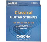 CASCHA Premium corde per chitarra classica - di alta qualità in acciaio al fosforo di bronzo corde per chitarra classica (set di 6 corde) - tensione normale