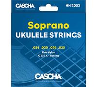 CASCHA Premium Corde per Ukulele Soprano - Set di 4 corde (G C E A)