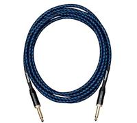 CASCHA Professional Line Guitar Cable, Straight, Tweed Blue, 3 m - NUOVO