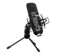 CASCHA Studio XLR, set di microfoni a condensatore, con supporto da tavolo, micro ragno, cavo XLR, protezione dal vento, ideale per podcast, streaming dal vivo, videoconferenza I HH 5050