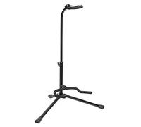 CASCHA Supporto per Chitarra con Treppiede, adatto per concerto, western, basso e chitarra elettrica, regolabile in altezza, nero