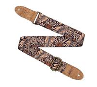 CASCHA Tracolla per ukulele vegan - Midnight Jungle - Cinghia regolabile e confortevole per ukulele realizzata con materiali ecologici, durevole ed elegante, si adatta a tutti gli ukulele, ideale per