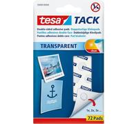 Caschetti adesivi a doppio lato TESA 1 cm x 1 cm trasparente NEW