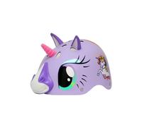 Caschetto 3d per bambini per bicicletta e monopattino unicorno rosa
