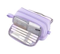 Caschetto a di grandi dimensioni - Spazioso borsa di cancelleria, custodia con cerniera con 4 compartimenti - soluzione organizzativa per studenti e artisti, titoli di rifornimento per uffici d