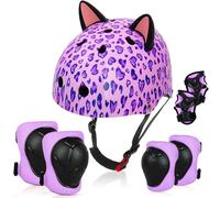 Caschetto Bambini dai 3-8 Anni, Unicorn Castle Casco Bici Bambino Traspirante per Bicicletta Skate Scooter