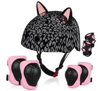 Caschetto Bambini dai 3-8 Anni, Unicorn Castle Casco Bici Bambino Traspirante per Bicicletta Skate Scooter