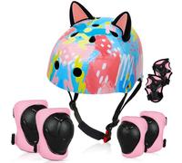 Caschetto Bambini dai 3-8 Anni, Unicorn Castle Casco Bici Bambino Traspirante per Bicicletta Skate Scooter