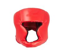 Caschetto Boxe Protezione for la testa con protezione for i denti, fasce for le mani, for bocca da competizione for atleti di pugilato professionisti(Red M)