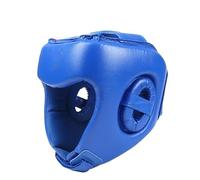 Caschetto Boxe Protezione for la testa con protezione for i denti, fasce for le mani, for bocca da competizione for atleti di pugilato professionisti(Blue M)
