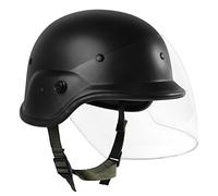 Caschetto militare con visiera trasparente Airsoft M88 PASGT Kelver Swat., Black