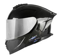 Caschi Apribili E Modulari Bluetooth Casco Integrale Moto Modulare Con Doppia Visiera Certificato ECEDOT Elmetto Integrali Modulare Per Unisex Con Altoparlante E Microfono Z-3,M:57-58CM