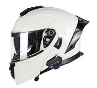 Caschi Apribili e modulari Bluetooth con Doppia Visiera Casco Moto Integrale Apribile Approvato DOTECE Microfono con Cuffia con Altoparlante Incorporato per La Risposta Automatica 9,L=59~60cm