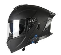 Caschi Apribili e modulari Bluetooth con Doppia Visiera Casco Moto Integrale Apribile Approvato DOTECE Microfono con Cuffia con Altoparlante Incorporato per La Risposta Automatica 11,L=59~60cm