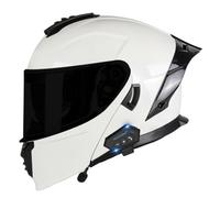Caschi Apribili e modulari Bluetooth con Doppia Visiera Casco Moto Integrale Apribile Approvato DOTECE Microfono con Cuffia con Altoparlante Incorporato per La Risposta Automatica 10,3XL=65~66cm