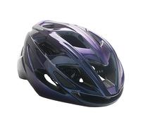 Caschi da bici per donna uomo accessori ciclismo sport all'aria aperta casco da bicicletta viola nero 22x28.5x14 cm