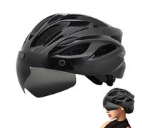 Caschi da bicicletta per adulti, caschi da equitazione | caschi da bici da corsa con luce posteriore ricaricabile | caschi da bicicletta, regolabili e traspiranti per uomini e donne, bici da strada