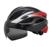Caschi da bicicletta, per adulti, con luce posteriore ricaricabile, caschi traspiranti e regolabili, per bici da corsa, mountain bike