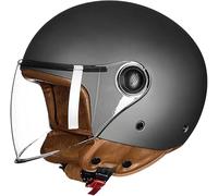 Caschi Da Moto Jet Per Uomo E Donna, Certificati ECE, Caschi Da Scooter Retrò Per Adulti - Bianco B1,L/(59~60cm)