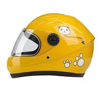 Caschi in moto per bambini Casco Full Face Motorbike Caschi Caschi di sicurezza Casco Bambini Moto Integrale Caschi Moto per ragazze Ragazzi Giallo