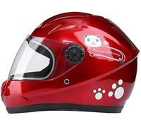 Caschi in moto per bambini Casco Full Face Motorbike Caschi Caschi di sicurezza Casco Bambini Moto Integrale Caschi Moto per ragazze Ragazzi Rosso