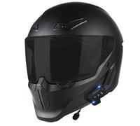 Caschi Integrale Bluetooth Retrò Approvato DOTECE Casco Moto Integrali Elmetto Integrato Con Altoparlante E Microfono Con Visiera Caschi Cross E Off-Road Per Uomini Donne K,XL:61-62CM