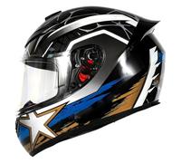 Caschi Integrale Motocicleta Retrò Approvato DOTECE Casco Moto Integrali Con Visiera Elmetto Cross E Off-Road Integrato Fodera Removibile Ventilazione Ad Alta Efficienza