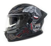 Caschi Integrale Retrò Approvato DOTECE Casco Moto Integrali Con Doppia Visiera Resistente Ai Graffi Elmetto Integrato Fibbia A Sgancio Rapido Caschi Cross E Off-Road Adulti D,L:59-60CM