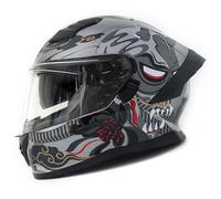 Caschi Integrale Retrò Approvato DOTECE Casco Moto Integrali Con Doppia Visiera Resistente Ai Graffi Elmetto Integrato Fibbia A Sgancio Rapido Caschi Cross E Off-Road Adulti E,M:57-58CM