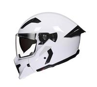 Caschi Integrali Da Moto, Casco Apribile Con Mentoniera Rimovibile, 3/4 Con Doppia Visiera, For Scooter, Moto, Chopper, Cruiser(G,M(59-60CM))