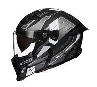 Caschi Integrali Da Moto, Casco Apribile Con Mentoniera Rimovibile, 3/4 Con Doppia Visiera, For Scooter, Moto, Chopper, Cruiser(F,XL(63~64CM))