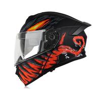 Caschi modulari flip-up da moto per uomo e donna Casco integrale leggero e pieghevole con visiera a doppio strato per la protezione dal sole XL/61-62cm