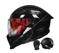 Caschi Modulari For Moto, Casco Integrale Da Moto Integrato Omologato ECEDOT Con Doppia Visiera Antiappannamento E Riduzione Del Rumore For Adulti, Uomini E Donne(F,XL(63~64CM))