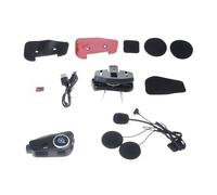 Caschi Moto Auricolare Bluetooth Compatibile Citofono Con Registratore di Guida Videochiamata 120° Cuffie Integrate Caschi Comunicazione
