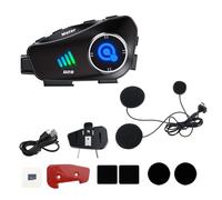 Caschi Moto Auricolare Bluetooth Compatibile Citofono Con Registratore di Guida Videochiamata 120° Cuffie Integrate Caschi Comunicazione
