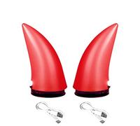 Caschi Moto Corna - Corna Impermeabili per caschi Moto - Corna Diavolo Che Si Illuminano al Buio, Decorazioni per Casco da Moto per Donna, Uomo, Ragazza, Ragazzo