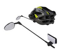 Caschi retrovisori per bicicletta posteriore, specchietto retrovisore di sicurezza per bicicletta, specchietto retrovisore regolabile con specchio ruota per moto, bici elettrica, mountain bike