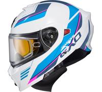 Caschi Scorpion EXO-AT930 Modulus Con Schermo Elettrico Lg Bianco/Blu