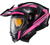 Caschi Scorpion EXO-AT960 Hick Con Visiera Elettrica Md Rosa