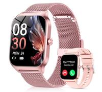 CASCHO Smartwatch Donna, 1.85'' Orologio Smartwatch con Effettua/Risposta Chiamate, 120+ Sportive Smart Watch con Contapassi/Sonno, Fitness Tracker per iOS Android - Oro rosa